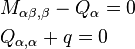 
   \begin{align}
     & M_{\alpha\beta,\beta}-Q_\alpha = 0 \\
     & Q_{\alpha,\alpha}+q = 0
   \end{align}
 