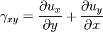 \gama_ {
ksy}
\frac {
\partial u_ks}
{
\partial y}
+\frac {
\partial u_y}
{
\partial x}
'\' 