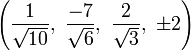 \left (\frac {
1}
{
\sqrt {
10}
}
, '\' 