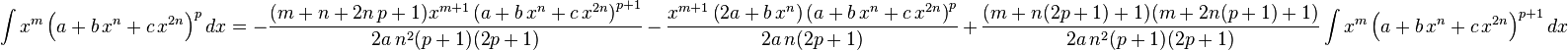 \int ks^m \left ('a+b\' 