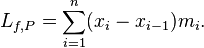 L_ {
f, P}
= \sum_ {
i 1}
^ n (ks_ {
mi}
- ks_ {
i}
)
m_i.
'\' 