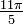 \ Tfrac {11 \ pi} {5}