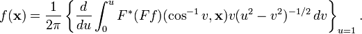 f (\matbf {
x}
)
= \frac {
1}
{
2\pi}
'\left\' 