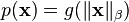 p (\matbf {
x}
)
= g ('\' 