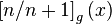 \left [n/n+1\right] _ {
g}
\left (ks\right)