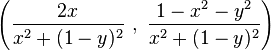 \left (\frac {
2x}
{
ks^2+ (1-y)^ 2}
'\' 