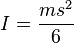 mi = \frac {
m da s^2}
{
6}
'\' 