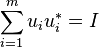 \sum_ {
i 1}
^ m-u_i u_i^÷ = mi