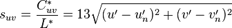 s_ {
uv}
\frac {
C^÷ _ {
uv}
}
{
L^÷}
13 \sqrt {
(u'-u'_n)^ 2+ (v'-v'_n)^ 2}