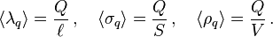 \langle\lambda_q \rangle = \frac {
Q}
{
\el}
'\' 