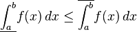 \underline {
\int_ {
}
^ {
b}
}
f (x) '\' 