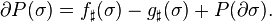 \partial P (\sigma) = f_ {
\sharp}
(\sigma) - g_ {
\sharp}
(\sigma) + P (\partial \sigma).