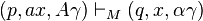 (p, hakilo, A\gamma) \vdash_ {
M}