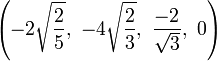 \left (-2\sqrt {
\frac {
2}
{
5}
}
, '\' 