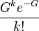 \frac{G^k e^{-G}}{k!}