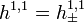 h^ {
1,1}
= h^ {
1,1}
_ {
\pm}