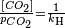 \scriptstyle \frac{[CO_2]}{p_{CO_2}}=\frac{1}{k_\mathrm{H}}