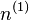 n^ {
(1)
}