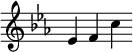  \ new Staff \ cu {\ remove "Time_signature_engraver"} \ relative c '{\ clef treble \ key ees \ major ees fc'} 