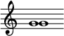 { \override Score.TimeSignature #'stencil = ##f \time 6/4 << { g'1 } \\ { g' } >> }