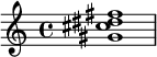  \chordmode { gis1:7sus4 } 