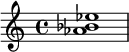  \chordmode { as1:sus2 } 