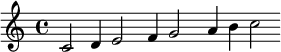 \ relativní c '{\ přepsat Staff.BarLine #' stencil = ## f {c2 d4 e2 f4 g2 a4 b c2}}