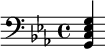 {\\clef bass \\key c \\minor <g, c es g>}