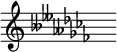 { \omit Score.TimeSignature { \omit Staff.KeyCancellation \set Staff.keyAlterations = #`((6 . ,DOUBLE-FLAT)(2 . ,DOUBLE-FLAT)(5 . ,DOUBLE-FLAT)(1 . ,FLAT)(4 . ,FLAT)(0 . ,FLAT)(3 . ,FLAT)) s^""))