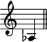 
\language "italiano"
\relative do' {
\clef treble
\key do \major
\override Staff.TimeSignature #'stencil = ##f
\cadenzaOn
lab \bar "||"
}
\header { tagline = ##f}
