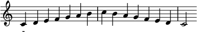   {
\override Score.TimeSignature #'stencil = ##f
\relative c' {
  \clef treble \key c \major \time 7/4 c4 d e f g a b c b a g f e d c2
} }
\addlyrics { - } 