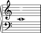 
\new GrandStaff <<
 % \time 2/1
 \new Staff \with { \remove "Time_signature_engraver" \magnifyStaff 1.5 \override NoteHead.color=white } { c''1 }
 \new Staff \with { \remove "Time_signature_engraver" \magnifyStaff 1.5 \clef bass } { c'1 } >>
