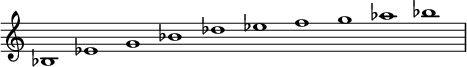 \new Staff \with {\remove "Time_signature_engraver"} {\time 10/1 \set Staff.midiInstrument = "french horn"
bes1 es' g' bes' des'' es'' f'' g'' as'' bes''}