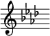 { \override Score.TimeSignature #'stencil = ##f \time 8/4 \key aes \major s16 }