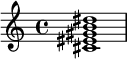  \chordmode { cis1:9 } 