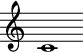 {\override Score.BarLine.break-visibility = ##(#f#t#t)\once\override Staff.TimeSignature#'stencil = ##fc'1}