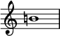  {
\override Score.TimeSignature #'stencil = ##f
\relative c'' {

   \clef treble \time 4/4 \hide Staff.TimeSignature b!1
} }

