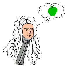 Datei:Isaac Newton cartoon.PNG