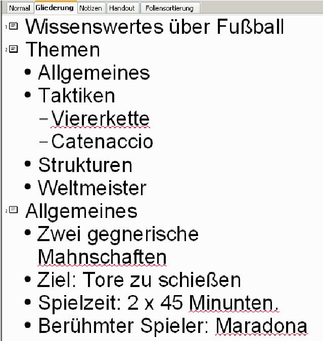 Prasentationsprogramme Rechtschreibung Prasentation Fussball Wikibooks Sammlung Freier Lehr Sach Und Fachbucher