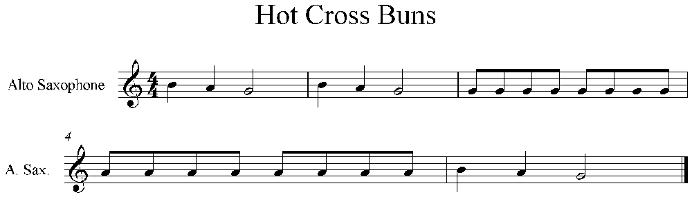 2. Lied: Hot Cross Buns. 