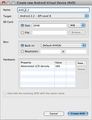 6. Initialisierungsdialog für neue AVDs