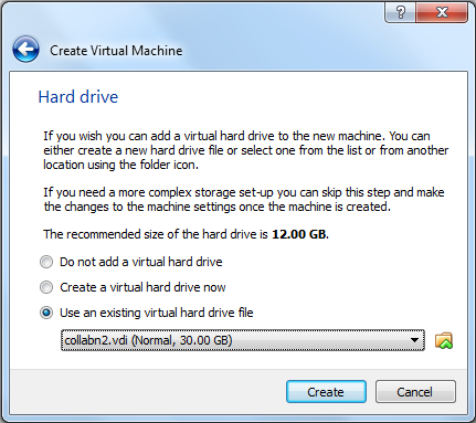 Virtualbox 4: Create second vm - Use existing HD