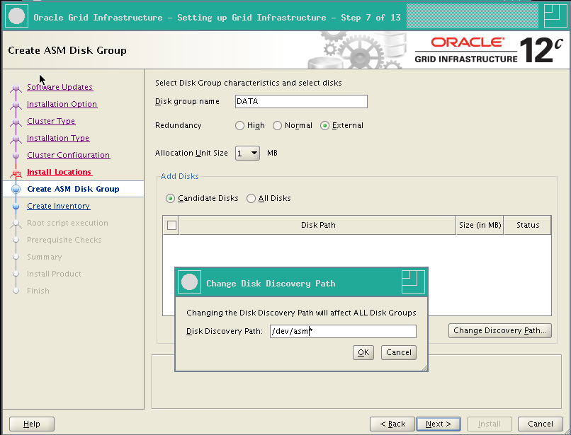 RA-Oracle_GI_12101-Install-Create ASM Diskgroup