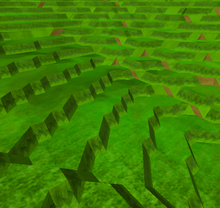 A screenshot of some randomly generated terrain