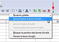 barre d'outils