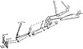 slika-4: Komandni sustav jedrilica s "V" repnim površinama]]