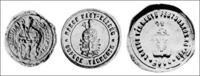 Fájl:Fertőrákos pecsétjei 1640, 1902 körül, 1906.jpg