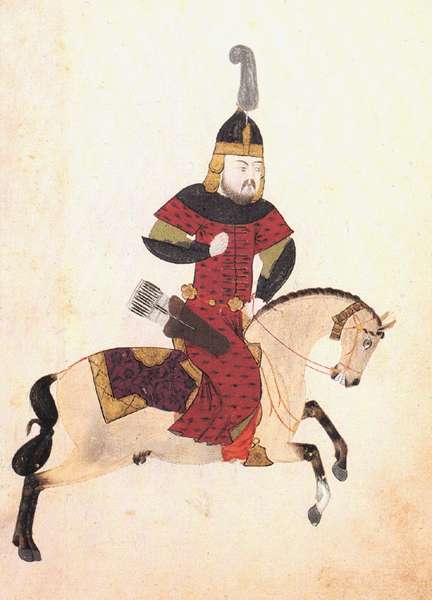 Fájl:Szigetvári Csöbör Balázs török miniatúrái 1570 - török lovas katona.jpg