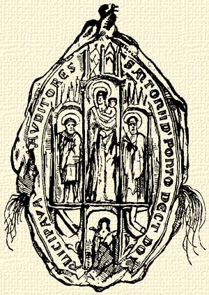 De Ponto Antal sebenicoi püspök pecsétje, 1397.jpg