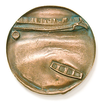 Fájl:Csikai márta, Víz, föld, ég I., 2013, bronz, viaszvesztéses, 120 mm.jpg